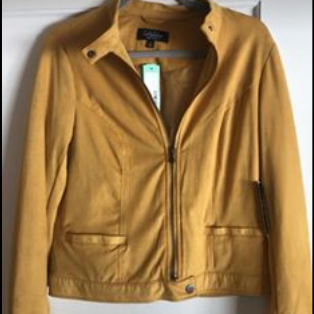 NWT Suede Mustard Jacket